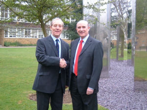 Dr Stephen Boffey (right) with Tony Skottowe