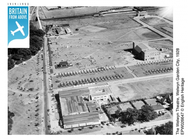 Welwyn Theatre 1928 - English Heritage's Britain From Above collection Welwyn Theatre 1928 - English Heritage's Britain From Above collection